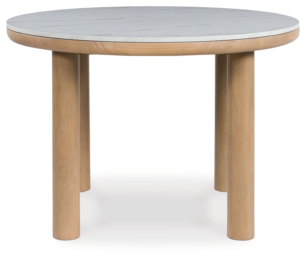 Sawdyn - Light Brown - Round Dining Room Table - Hornell Furniture Outlet