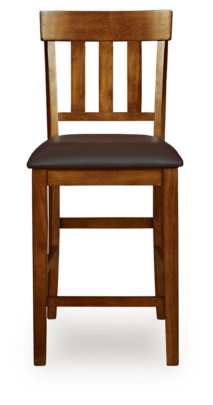 Ralene - Upholstered Barstool (Set of 2) - Medium Brown - Hornell Furniture Outlet