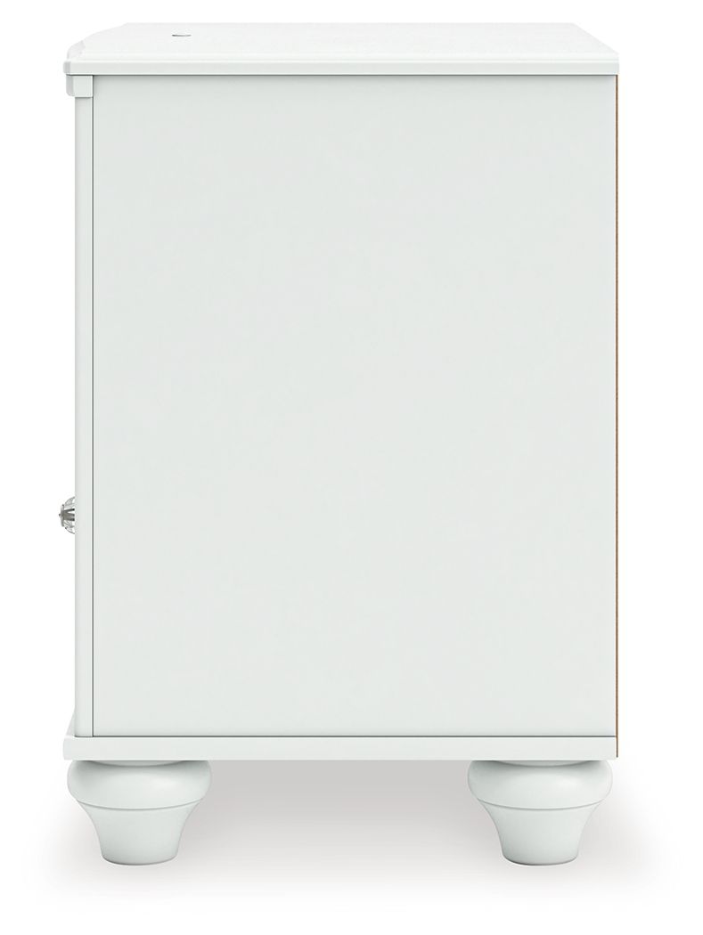 Kozlani - One Drawer Night Stand - White - Hornell Furniture Outlet