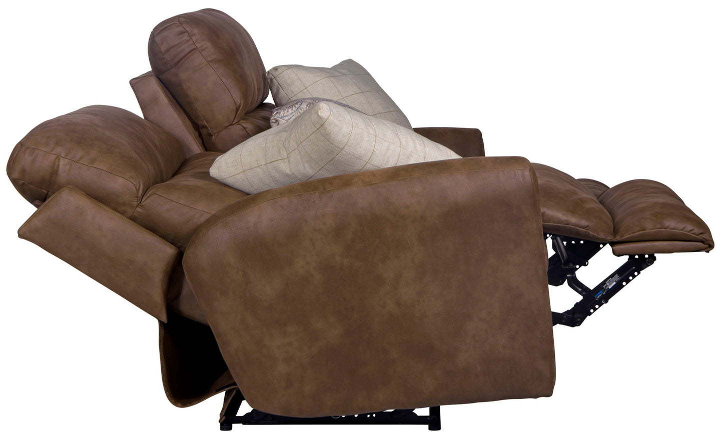Justine - Lay Flat Reclining Loveseat - Burlap - Hornell Furniture Outlet