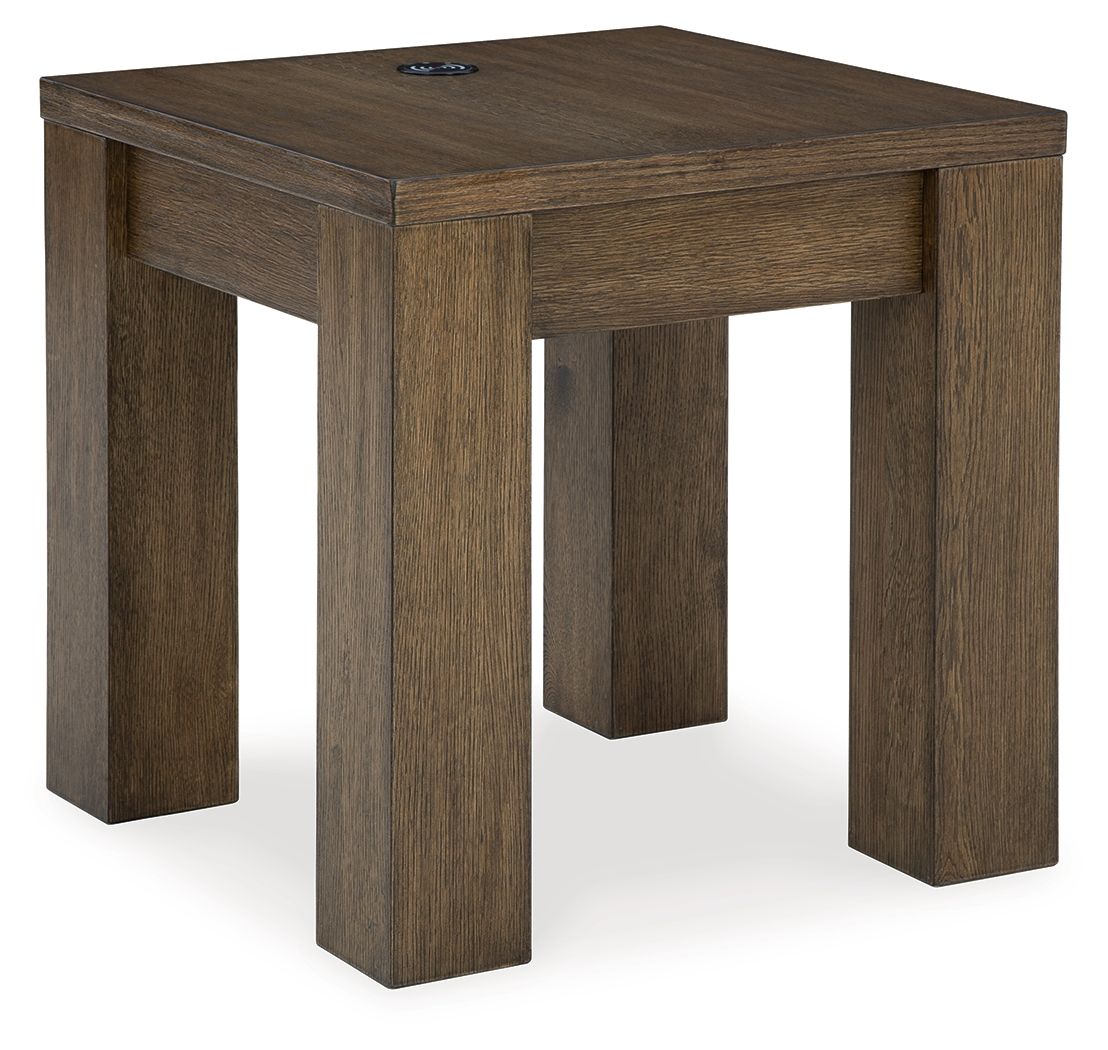 Rosswain - Warm Brown - Square End Table - Hornell Furniture Outlet