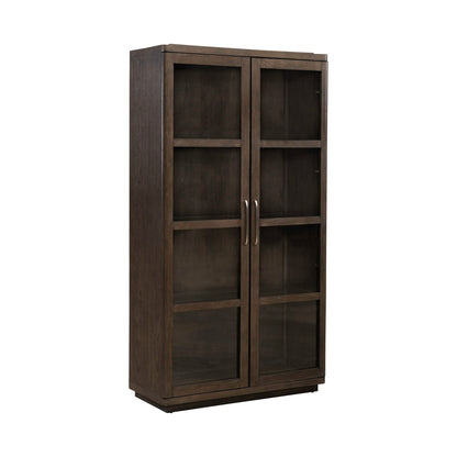 Cascade Falls - Display Cabinet - Satin Espresso - Hornell Furniture Outlet