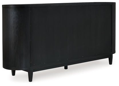 Rowanbeck - Black - Dining Room Server - Hornell Furniture Outlet