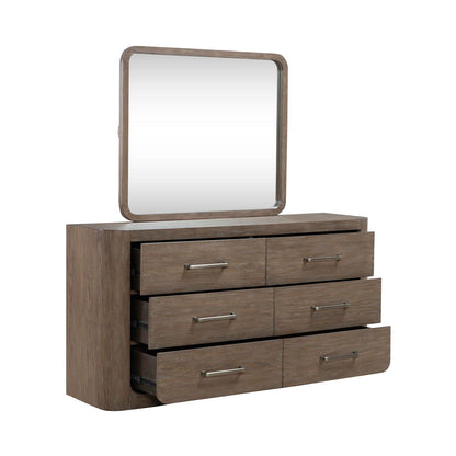 South Bend - Dresser & Mirror - Brown - Hornell Furniture Outlet