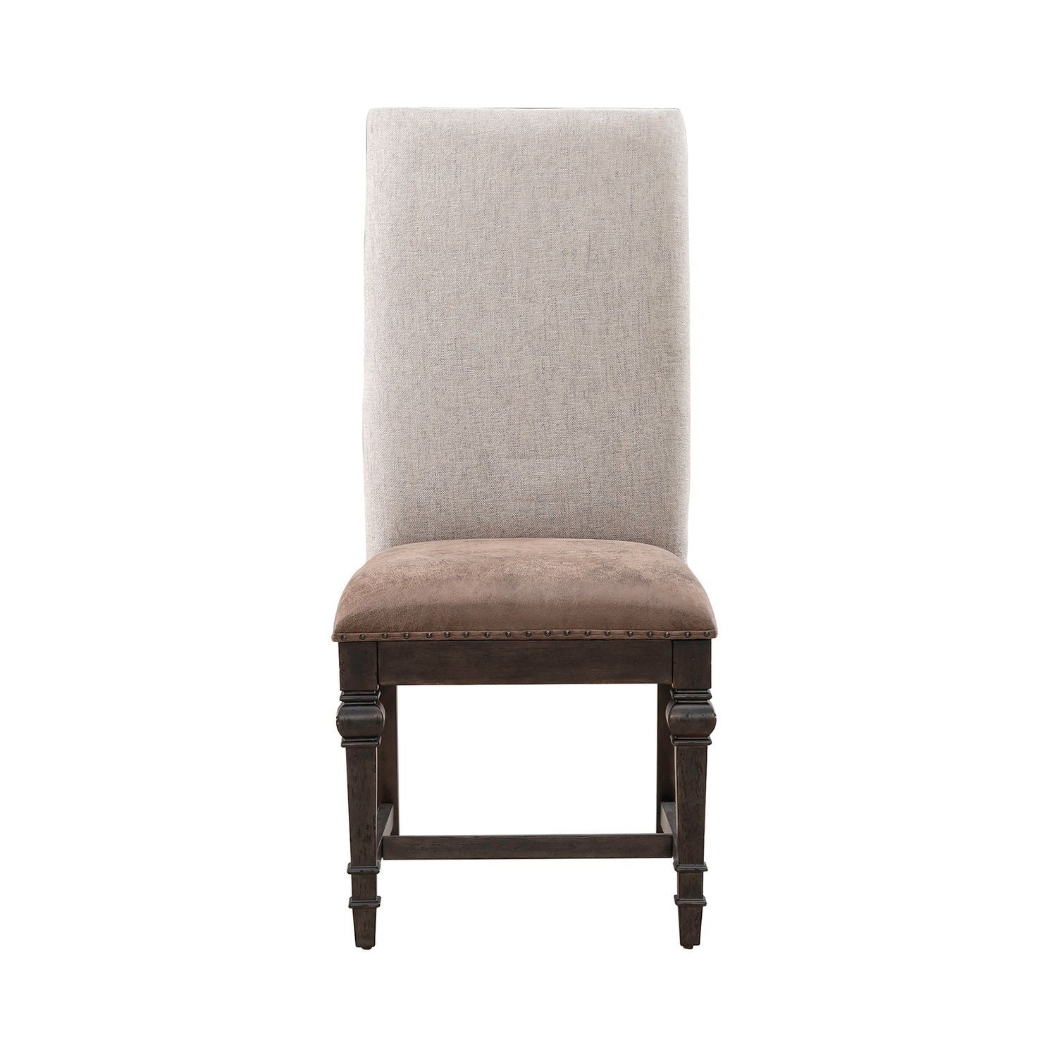 Paradise Valley - Upholstered Side Chair (RTA) - Dark Brown - Hornell Furniture Outlet