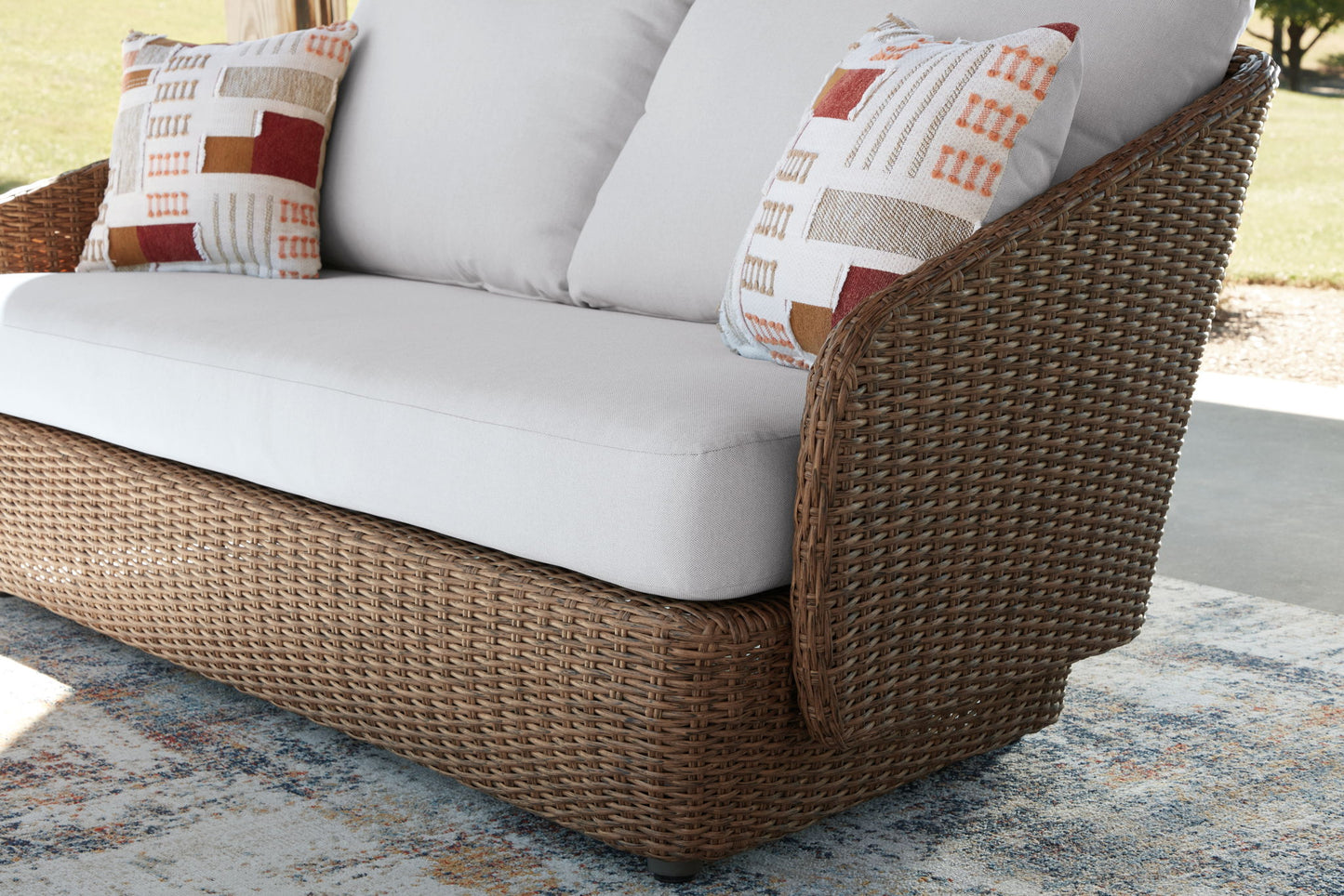 Double Point - Loveseat, Swivel Chairs Set (Set of 3) - Beige - Hornell Furniture Outlet