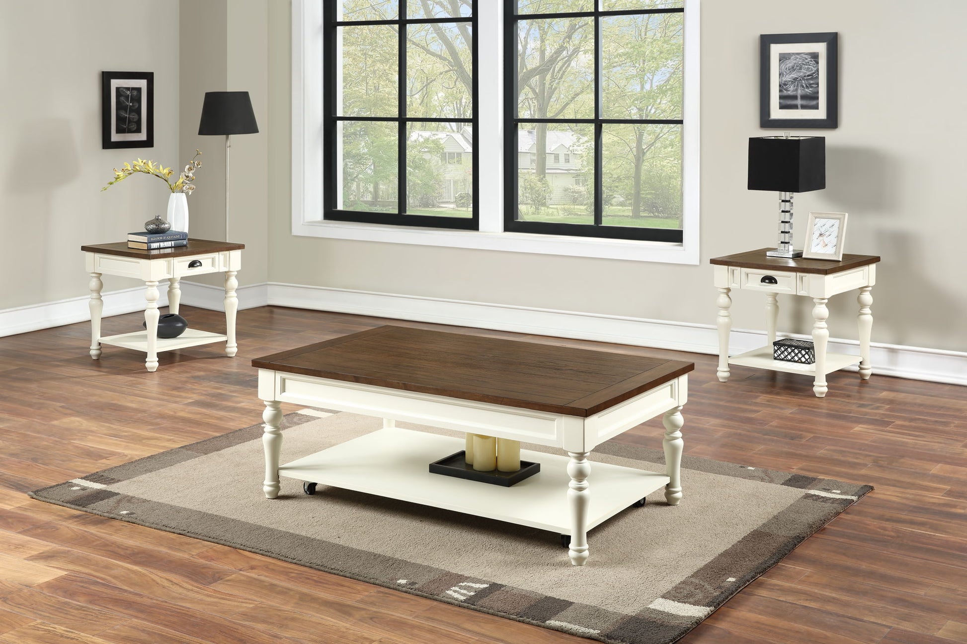 Joanna - Coffee Table - White - Hornell Furniture Outlet