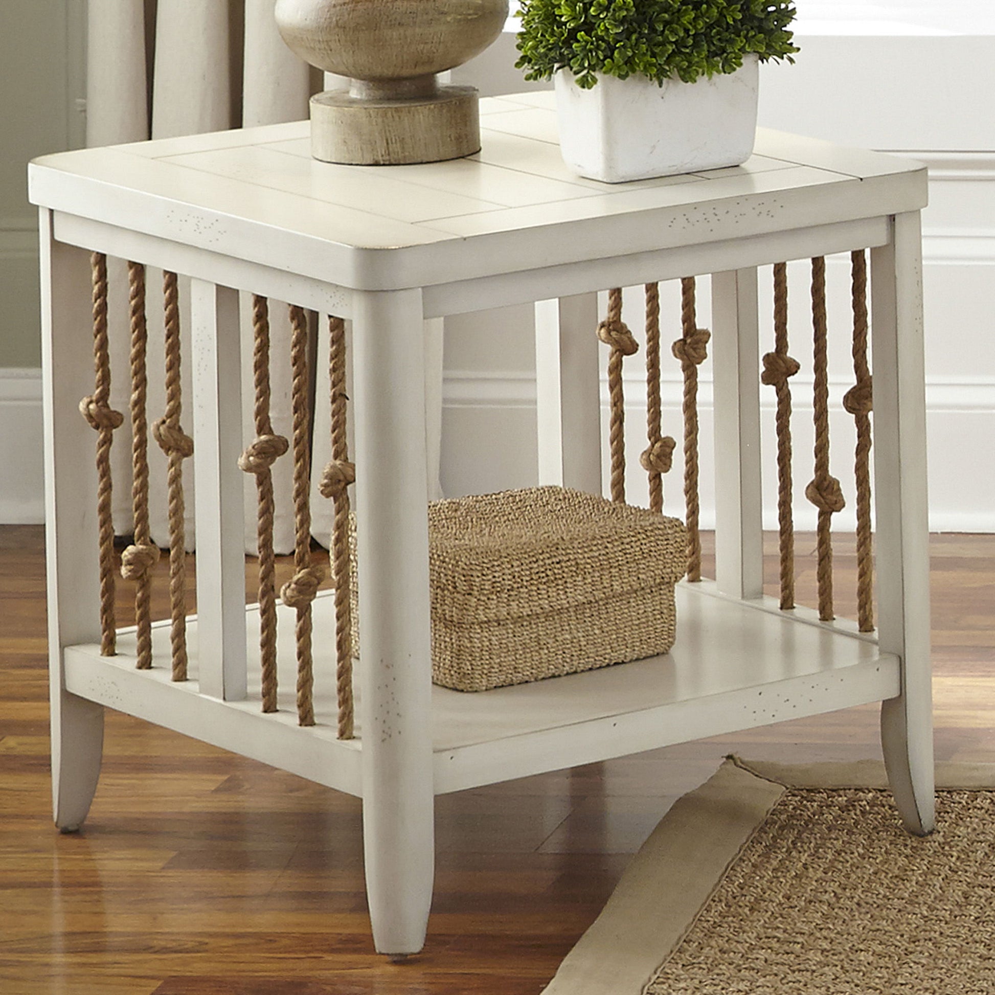 Dockside - 3 Piece Table Set (1 Cocktail 2 End Tables) - White - Hornell Furniture Outlet