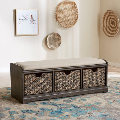Mill Creek - Wall Bench - Dark Brown - Hornell Furniture Outlet