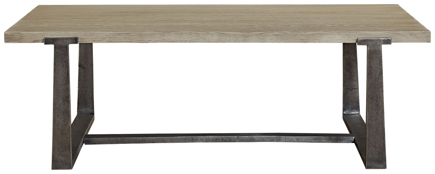 Dalenville - Gray - Rectangular Cocktail Table - Hornell Furniture Outlet