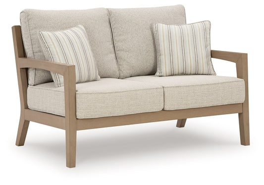 Hallow Creek - Driftwood - Loveseat With Cushion - Hornell Furniture Outlet