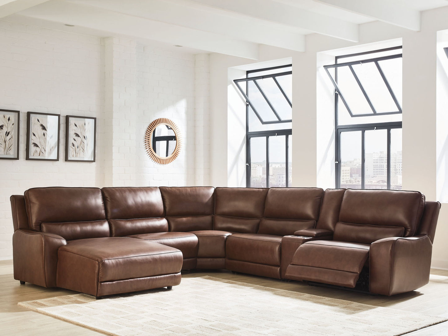 DeepWakes - Power Reclining Sectional - Hornell Furniture Outlet