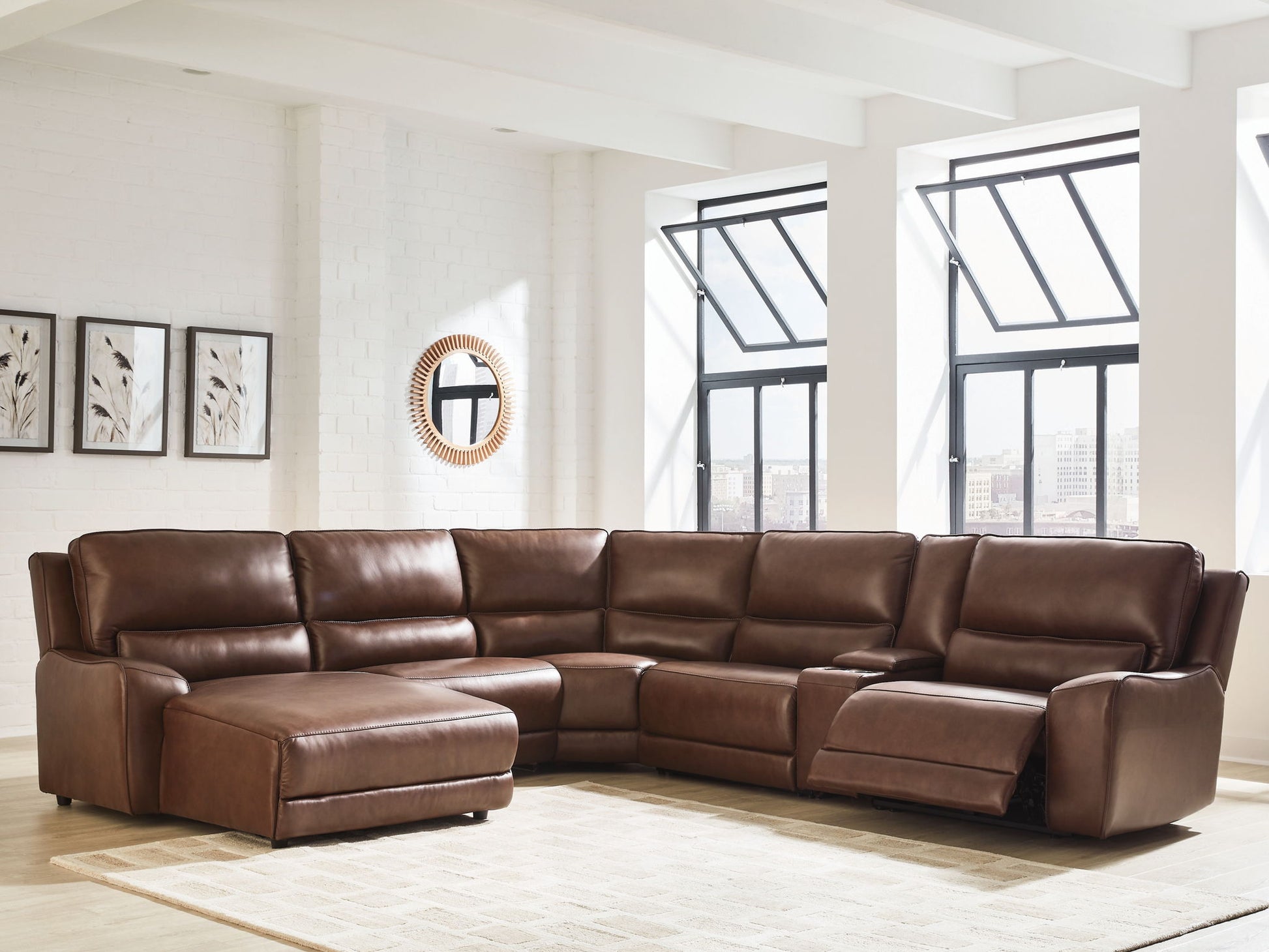 DeepWakes - Power Reclining Sectional - Hornell Furniture Outlet