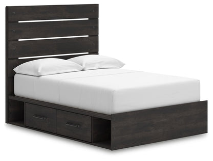 Hollivern - Panel Bed With Storage - Hornell Furniture Outlet