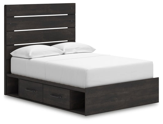 Hollivern - Panel Bed With Storage - Hornell Furniture Outlet
