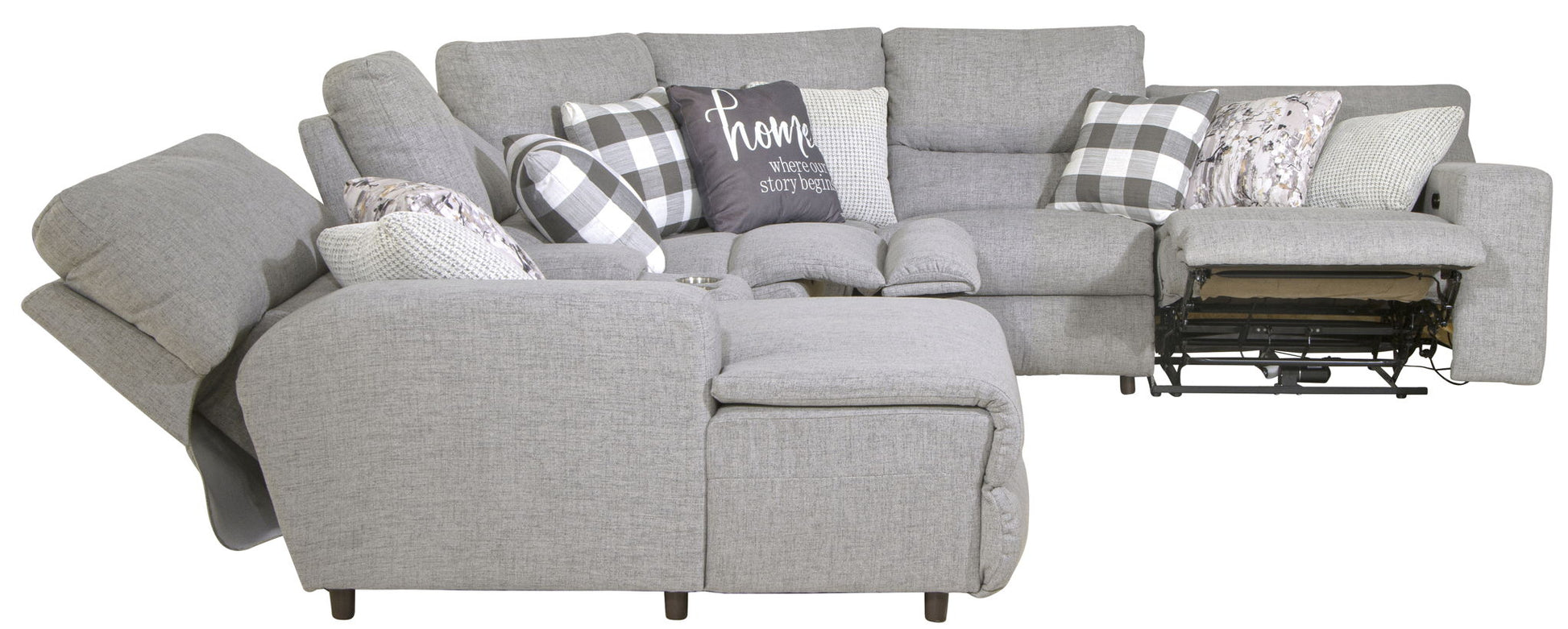 Rockport - Reclining Sectional - Hornell Furniture Outlet