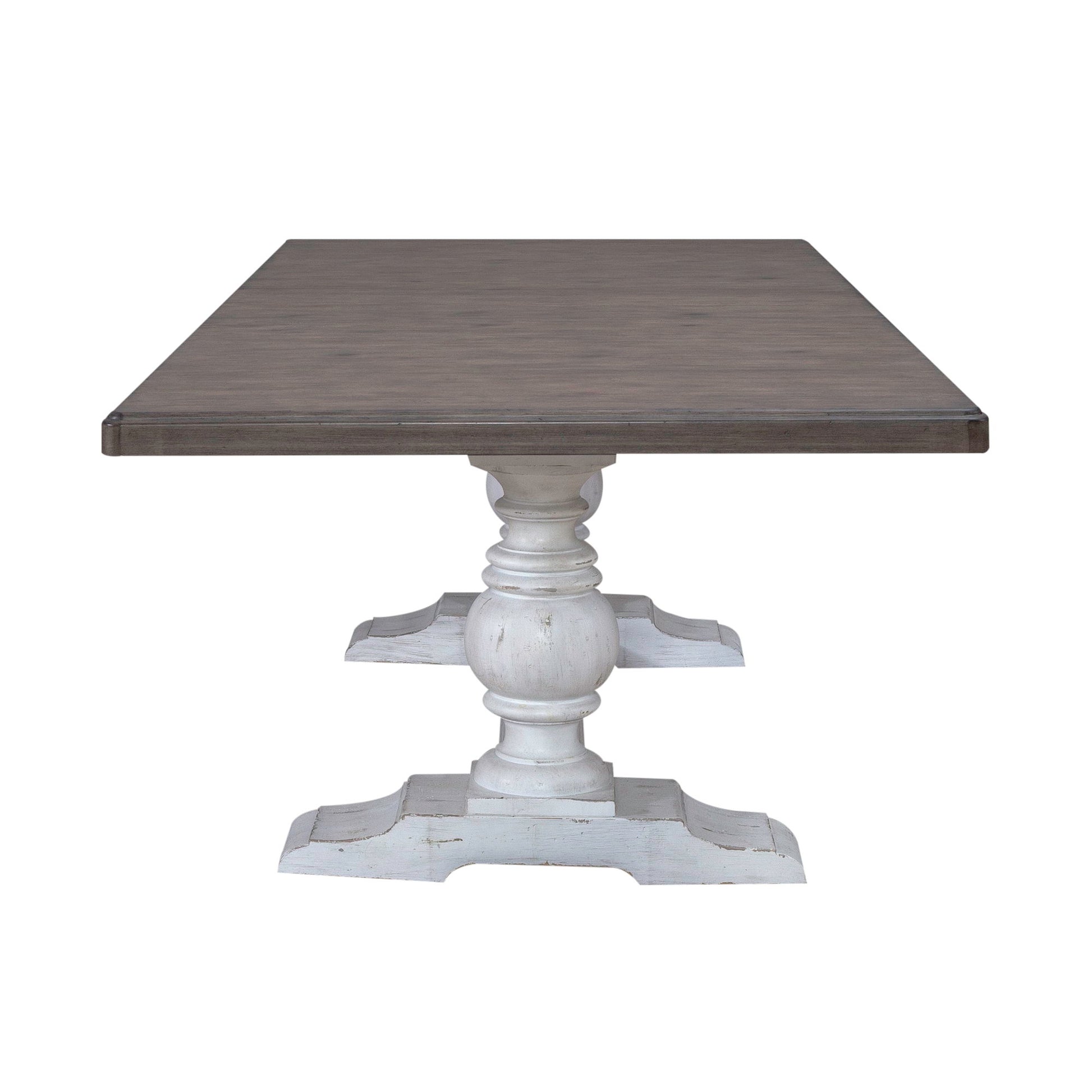 River Place - Trestle Table - White - Hornell Furniture Outlet