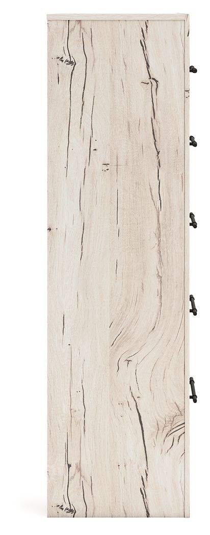 Lawroy - Light Natural - Five Drawer Chest - Hornell Furniture Outlet