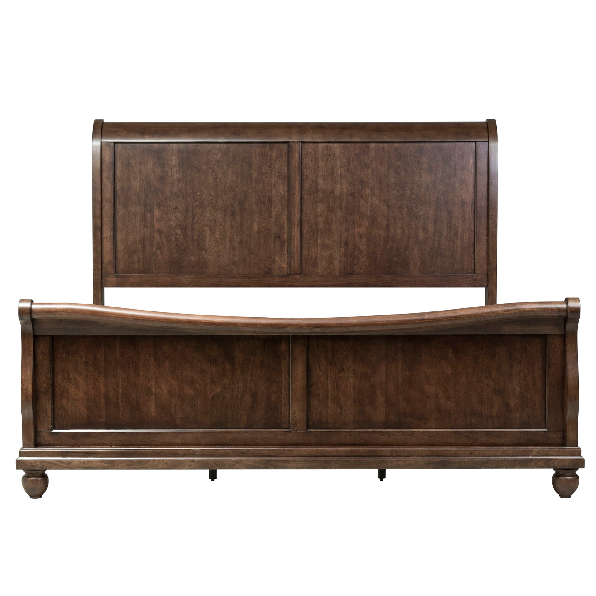 Rustic Traditions - Sleigh Bed, Dresser & Mirror - Hornell Furniture Outlet