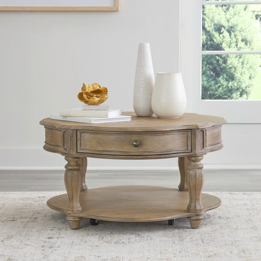 Magnolia Manor - Round Cocktail Table - Hornell Furniture Outlet