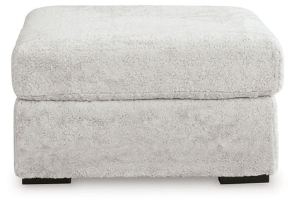 Cuddle Plush - Oversized Accent Ottoman - Arctic - Hornell Furniture Outlet