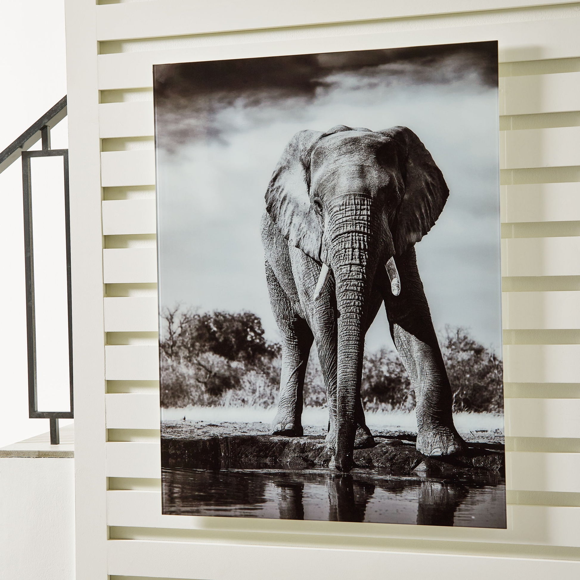 Glinyard - Black / White - Wall Art - Hornell Furniture Outlet