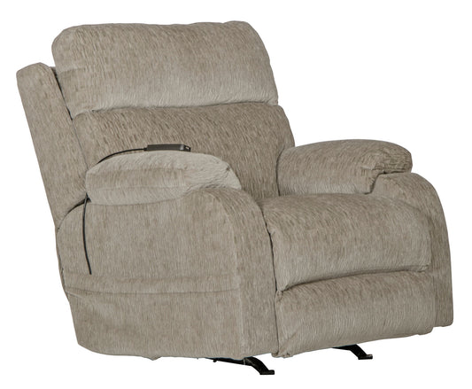 Refresher - Power Headrest Power Rocker Recliner With CR3 Heat / Massage / Lumbar - Hornell Furniture Outlet