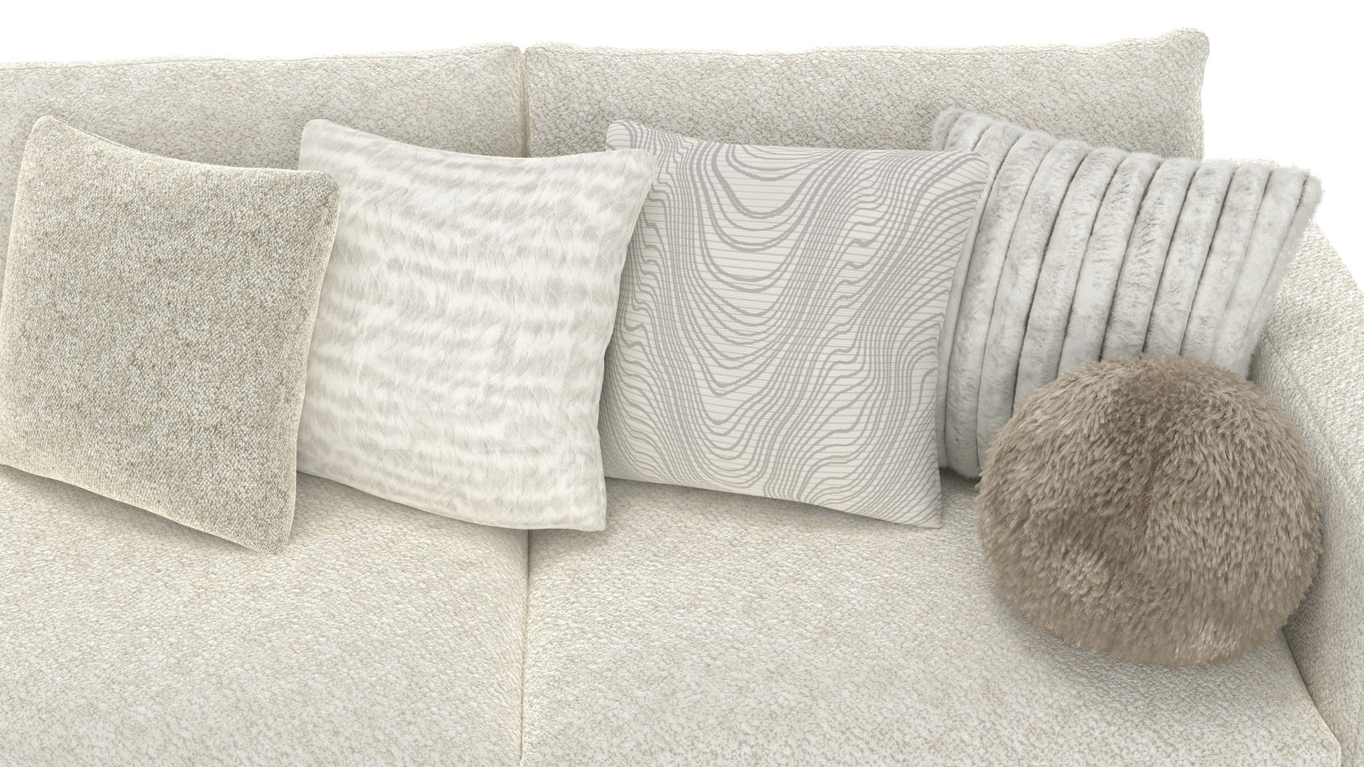 Ritzy - Modular Sofa And Included Cocktail Ottoman - Hornell Furniture Outlet