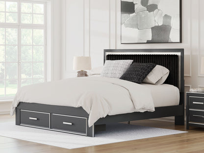 Zuraleus - Upholstered Panel Platform Storage Bed - Hornell Furniture Outlet