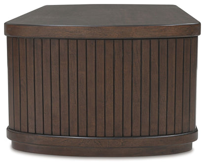 Korestone - Dark Brown - Lift Top Cocktail Table - Hornell Furniture Outlet