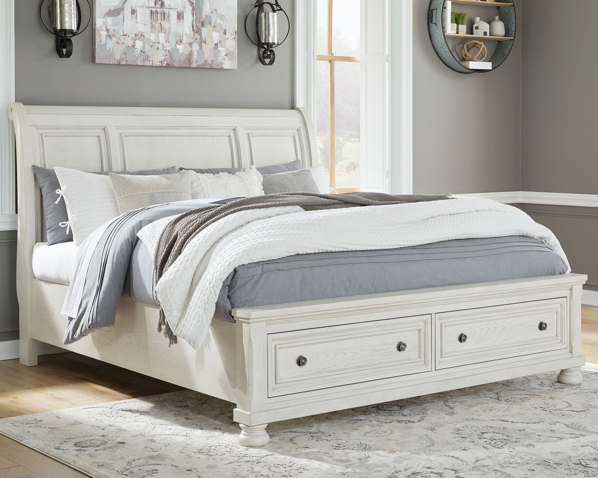 Robbinsdale - Sleigh Bedroom Set - Hornell Furniture Outlet
