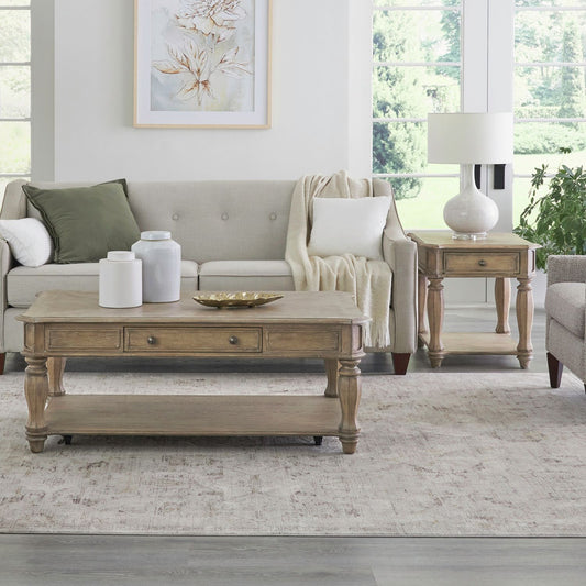Magnolia Manor - Alternate 3 Piece Set - Brown - Hornell Furniture Outlet