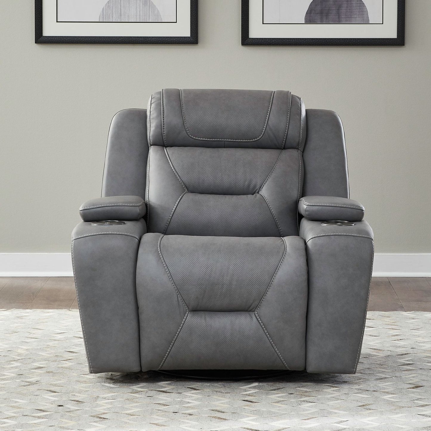 Chapman - Swivel Glider Recliner P2 - Hornell Furniture Outlet