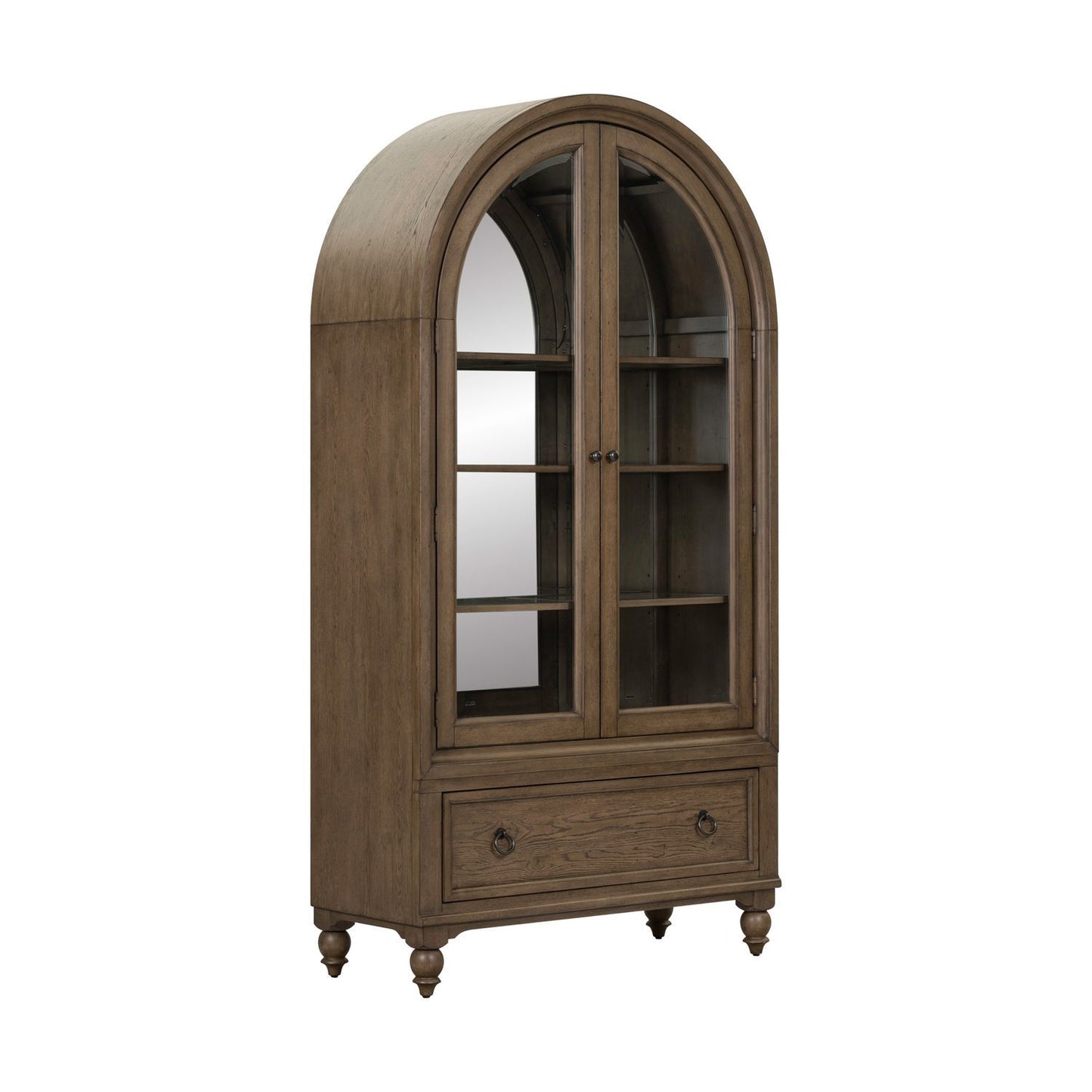 Lindsey Farm - Counter Height Swivel Chair (RTA) - Natural / Brown - Hornell Furniture Outlet