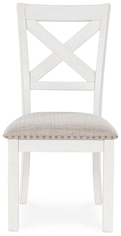 Robbinsdale - Antique White - Dining Upholstered Side Chair (Set of 2) - Hornell Furniture Outlet