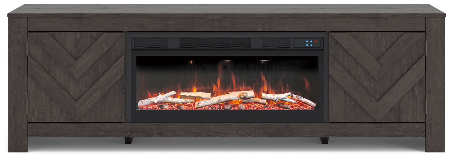 Cayboni - LG TV Stand With Fireplace Option - Hornell Furniture Outlet