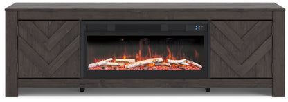 Cayboni - LG TV Stand With Fireplace Option - Hornell Furniture Outlet