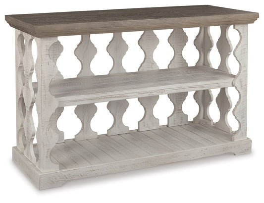 Havalance - Console Sofa Table - Gray / White - Hornell Furniture Outlet