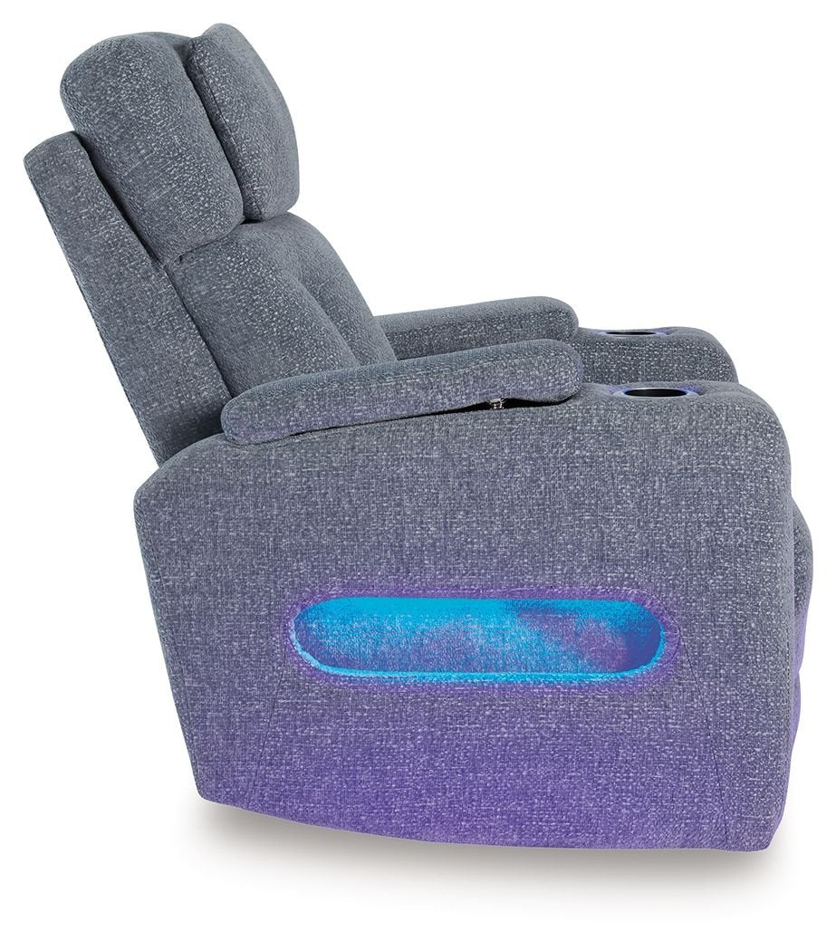 Studio Cave - Steel - Power Recliner - Hornell Furniture Outlet