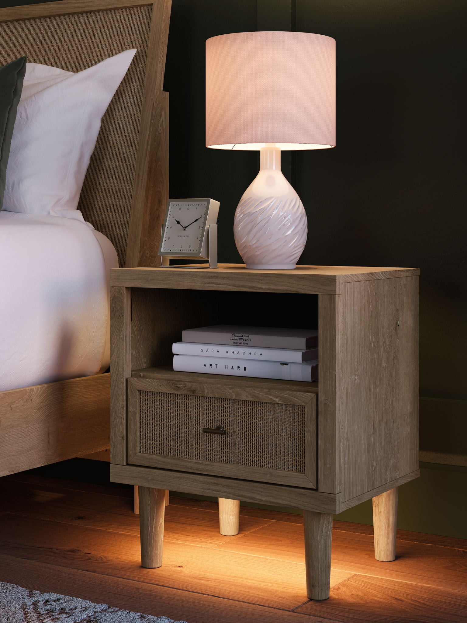 Cielden - Two - Tone - One Drawer Night Stand - Hornell Furniture Outlet
