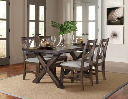 Astoria - Trestle Table - Dark Brown - Hornell Furniture Outlet
