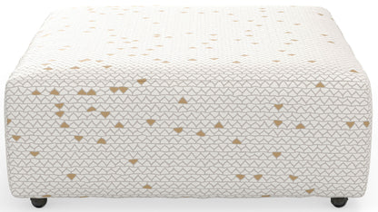 Sanctuary - Castered Cocktail Ottoman - Chalk - Hornell Furniture Outlet