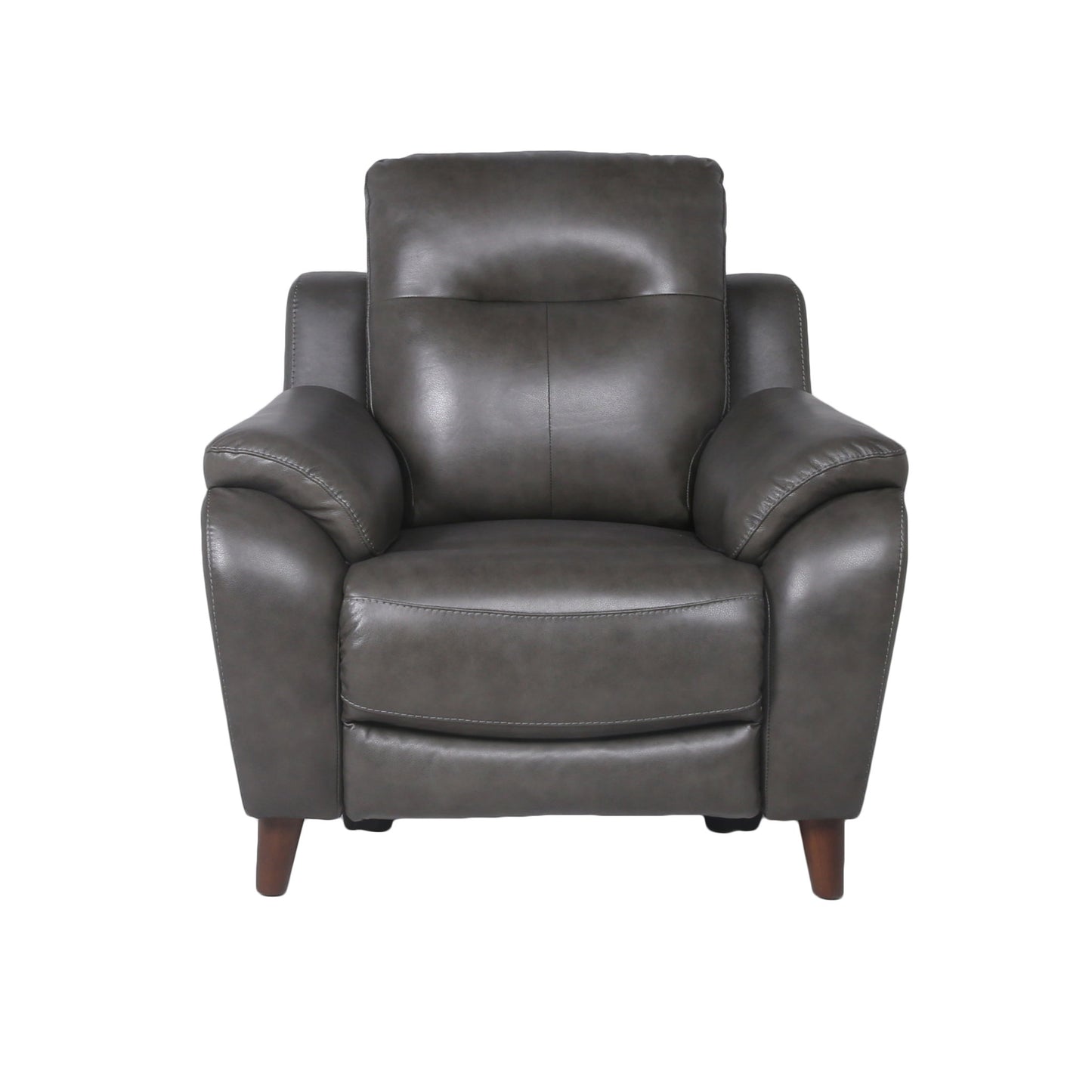 Trento - Dual Power Recliner - Charcoal - Hornell Furniture Outlet