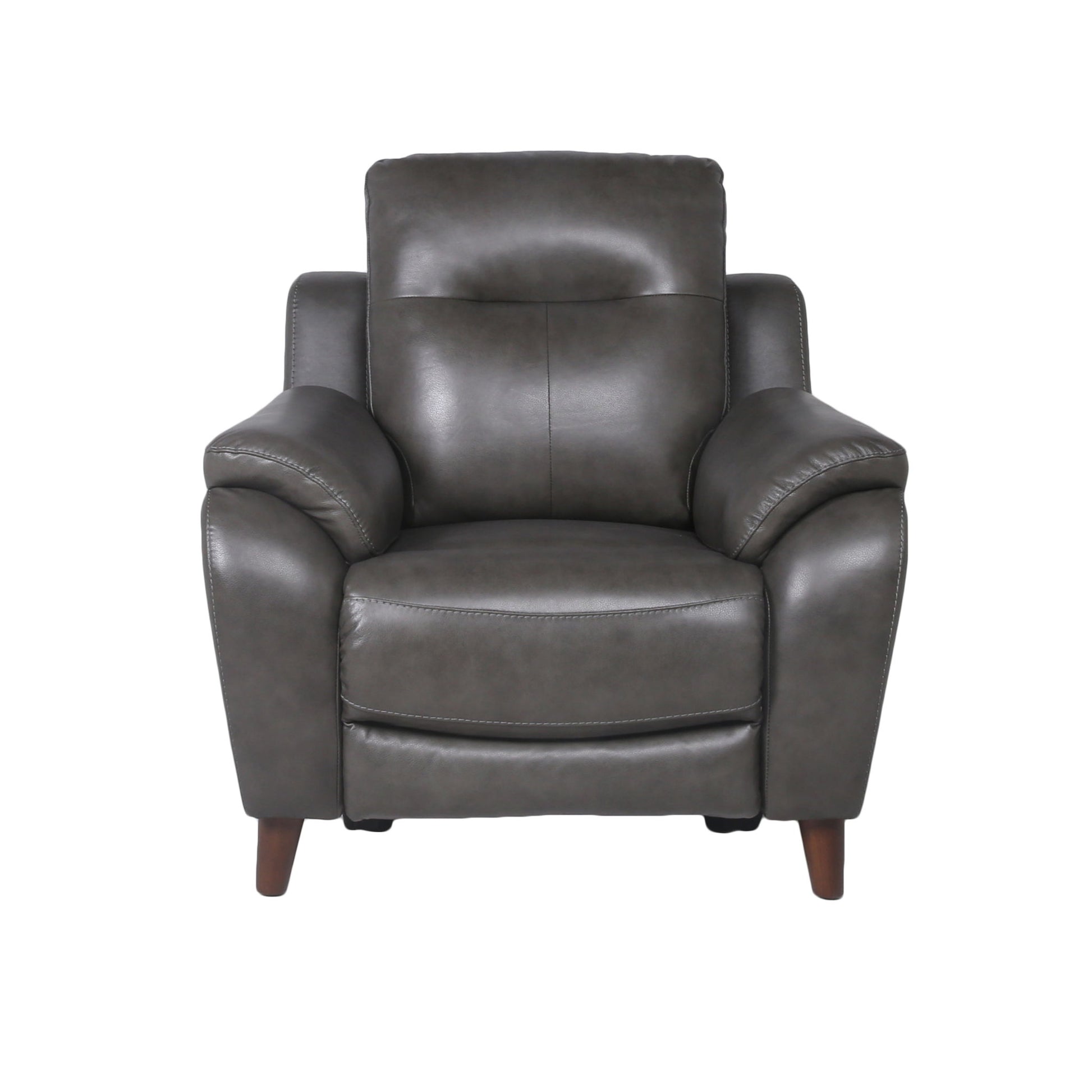 Trento - Dual Power Recliner - Charcoal - Hornell Furniture Outlet