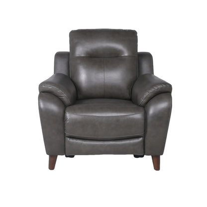 Trento - Dual Power Recliner - Charcoal - Hornell Furniture Outlet