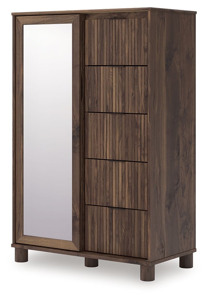 Pamytta - Brown - Dressing Chest - Hornell Furniture Outlet