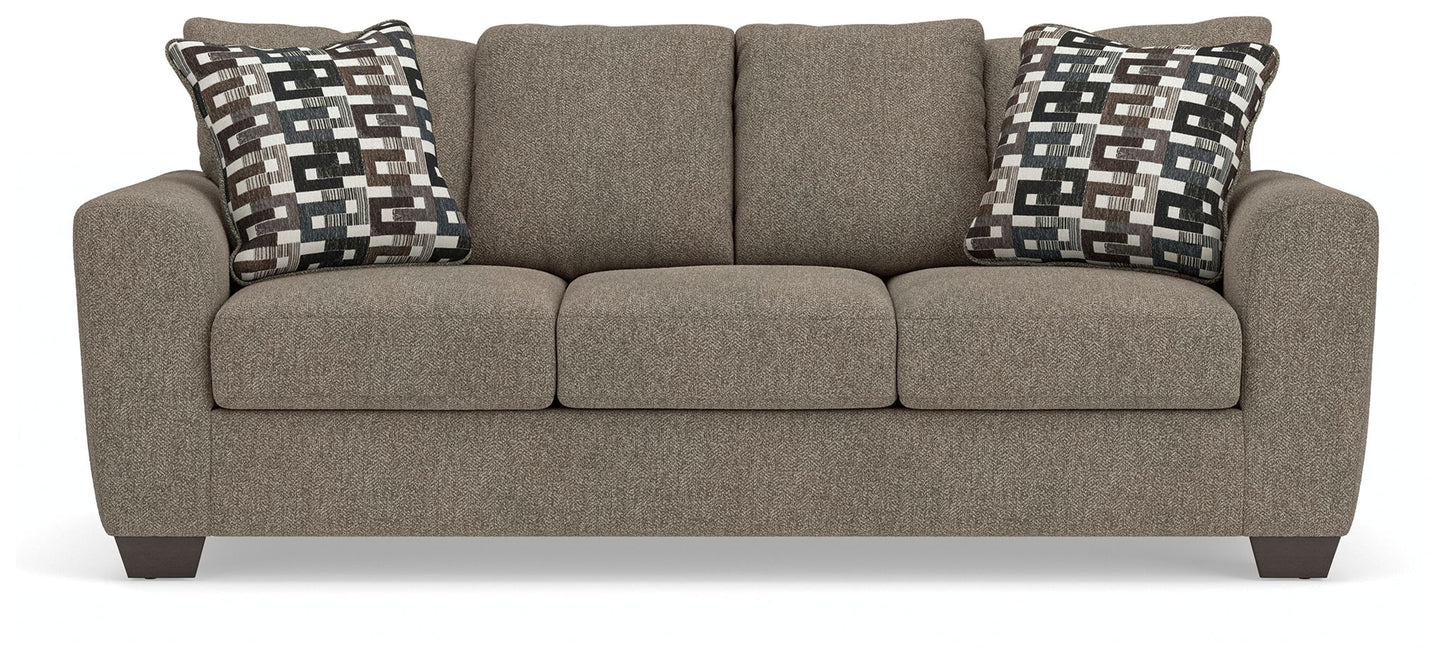 Triston - Peaks - Queen Sofa Sleeper - Suede - Hornell Furniture Outlet
