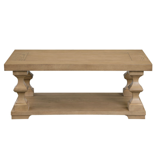 Dory - Coffee Table With Casters - Sand - Sand - Hornell Furniture Outlet
