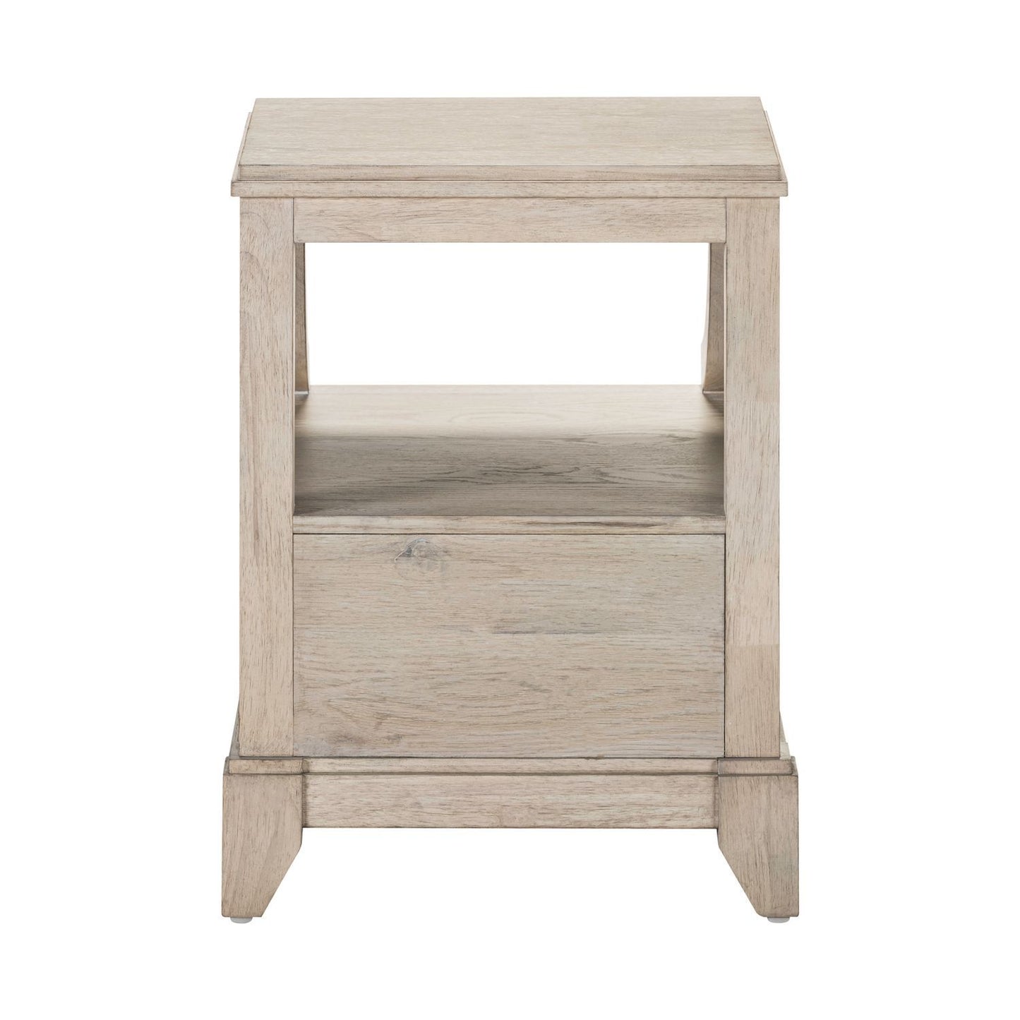 New Haven - Chairside Table - Sanctuary White - Hornell Furniture Outlet