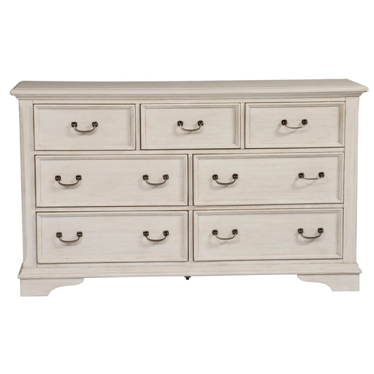 Bayside - 7 Drawer Dresser - White - Hornell Furniture Outlet